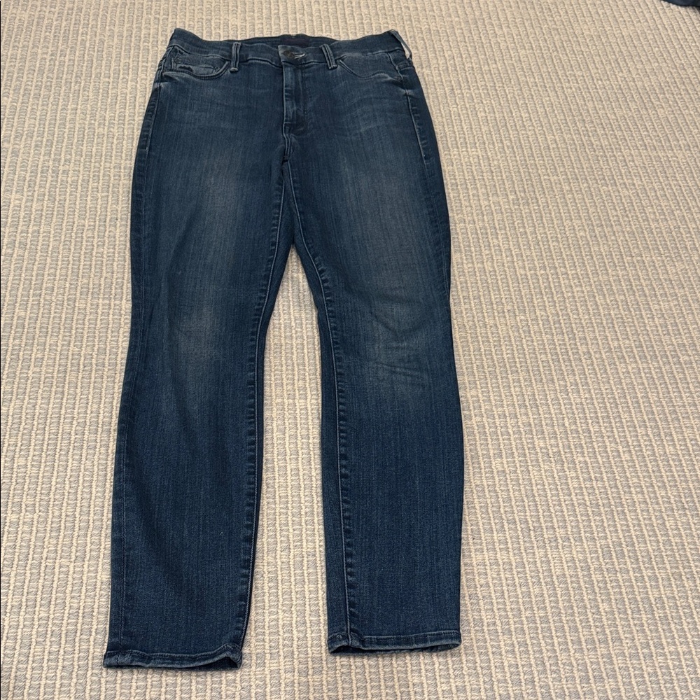 MOTHER Dark Blue Straight Leg Jeans